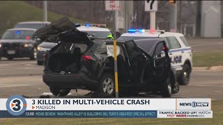 Three people killed in multi-vehicle crash in Madison