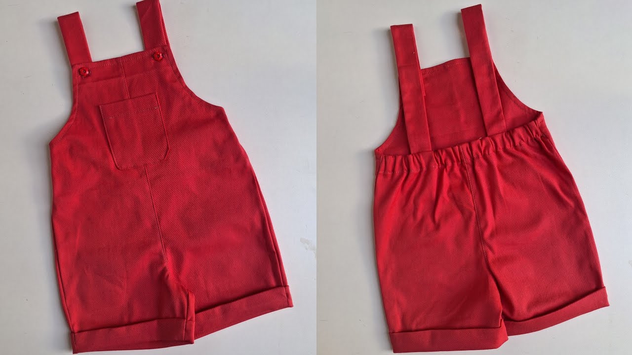 COMO CORTAR E COSTURAR JARDINEIRA INFANTIL COM ELÁSTICO NAS COSTAS / PROJETO PAGO /