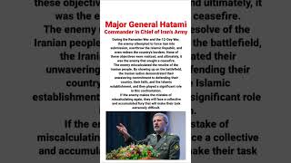 🚨🚨🚨 Major General Hatami, Commander-in-Chief of Iran's Army