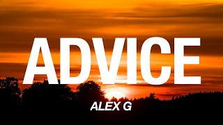 Alex G - Advice (Lyrics) Resimi