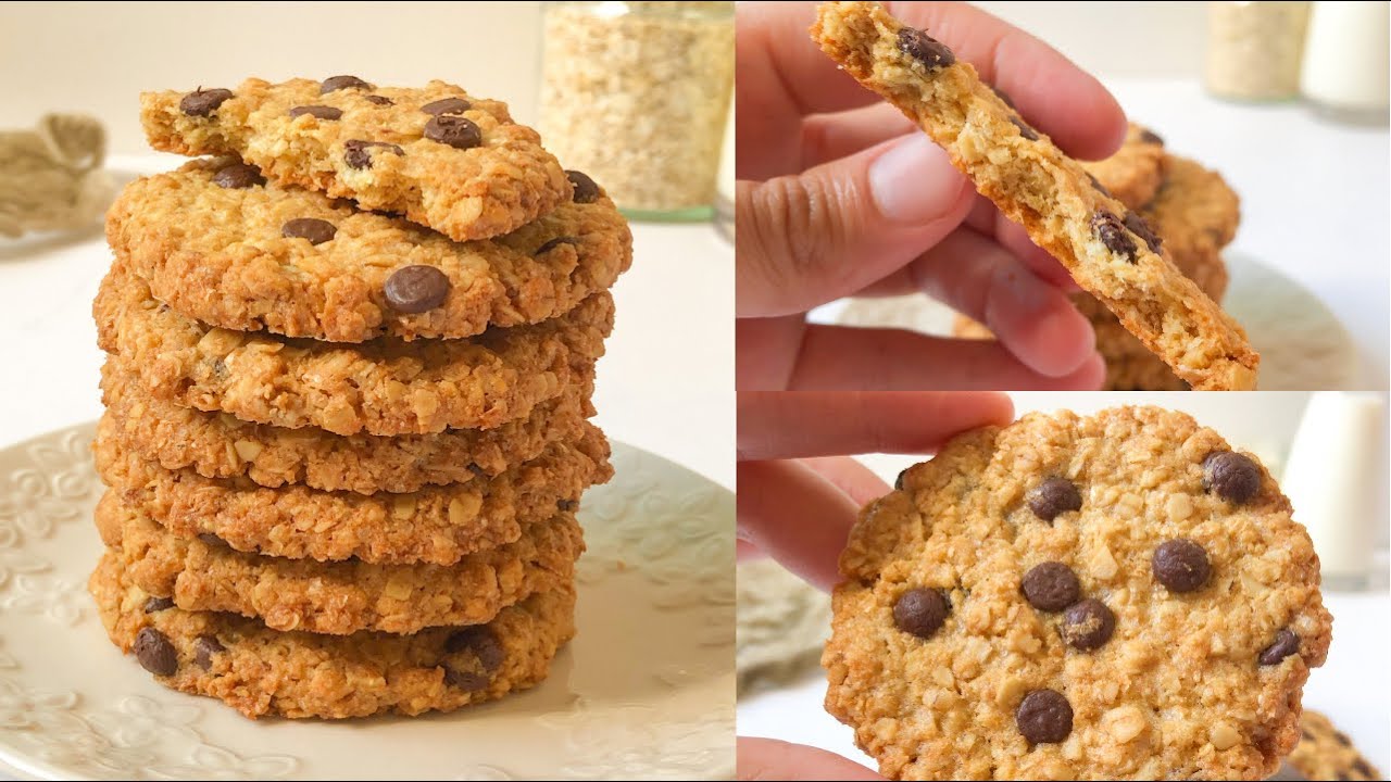 كوكيز الشوفان عمرهوم ايخطاوك، قرمشة خطيرة و المذاق رائع Cookies avoine croustillants une tuerie 🍪