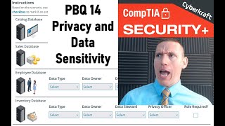 Explain Privacy and Data Sensitivity Concepts   CompTIA Security+ Performance Based Question 16