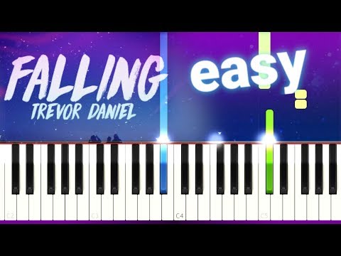 trevor-daniel---falling-(100%-easy-piano-tutorial)