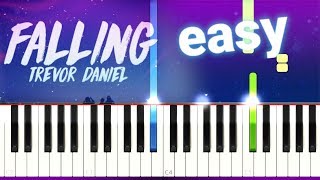 Trevor Daniel - Falling (100% EASY PIANO TUTORIAL) chords