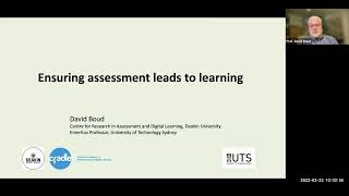 KFUPM DAD Workshop: Ensuring Assessment Leads to Learning | Mar 23, 2022 | Speaker:Prof. David Boud