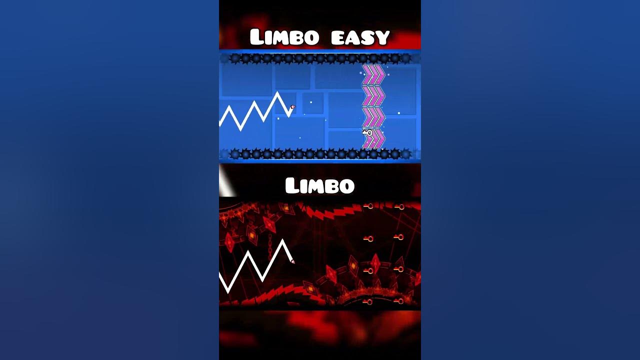 Limbo ORIGINAL vs EASY Version☠🔥 #geometrydash #gdupdate #gd