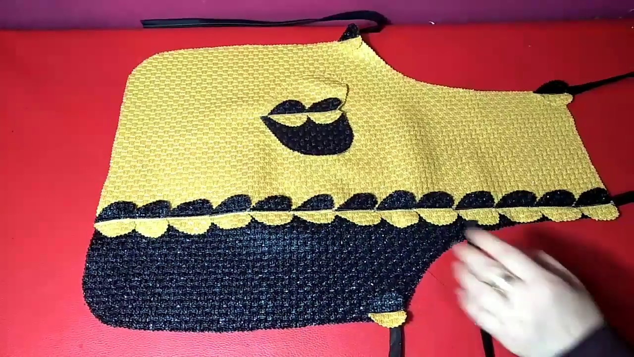 خياطةمئزر المطبخ موديل جديد باسكاي بلونين coudre un tablier de cuisine