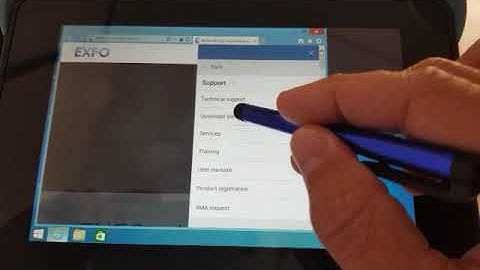 Installation af EXFO SW update