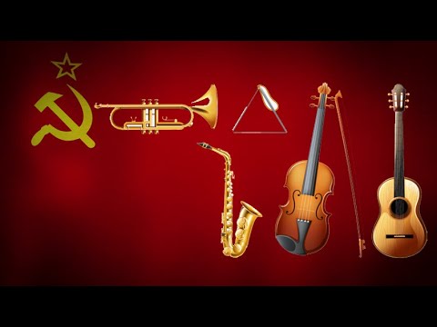 Various collections of Soviet/Russian national anthems (instrumental)