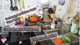 EXTREME CLEANING|| BERSIHKAN DAPUR SUPER KOTOR JADI BERSIH KEMBALI