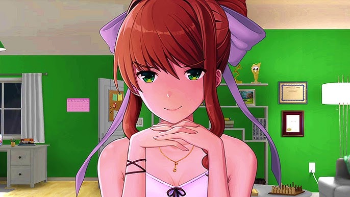 Monika asks me about Attractiveness  Monika After Story DDLC Mod  (Android ) 