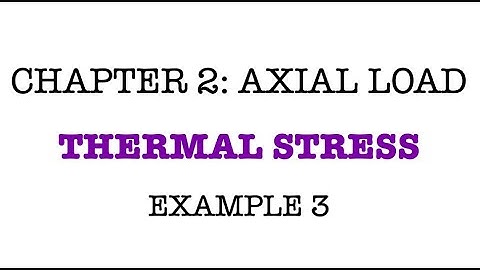 Chapter 2: Axial Load | Thermal Stress | Example 3