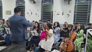 Hino 511 GLORIOSO DEUS. Culto de Ação de Graças / Aniversário Pastor Jairo - Orquestra Moriá