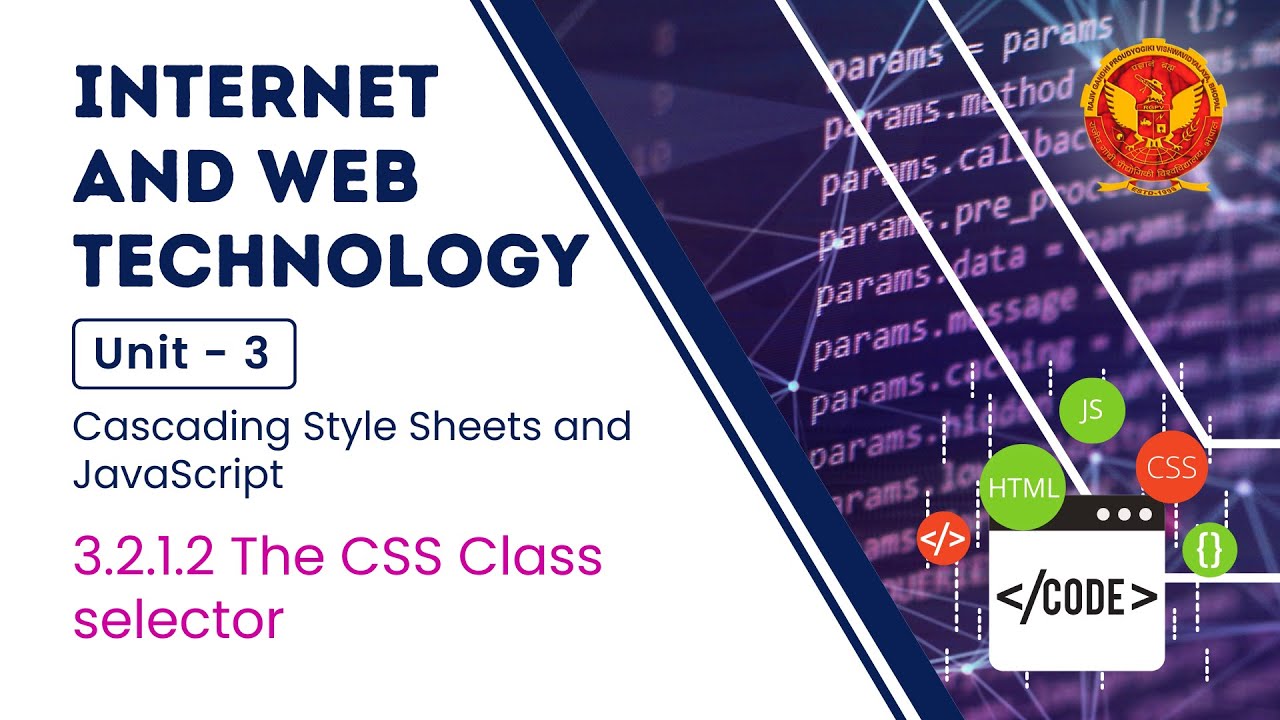 3.2.1.2 The CSS Class selector | CS504(A) | - YouTube