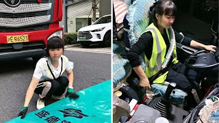 6 Days In The Life Of A Driver, Beautiful Lady Truck Driver Xiaowei