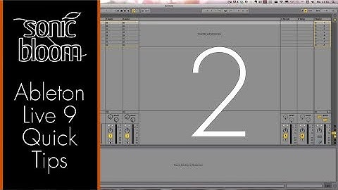 Ableton Live 9 Quick Tips - Show/Hide Windows in Live with Shortcuts