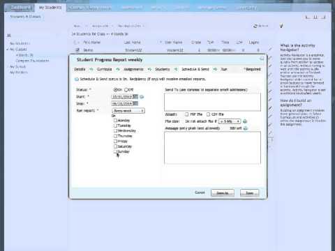 Compass - Creating a Student Progress Report