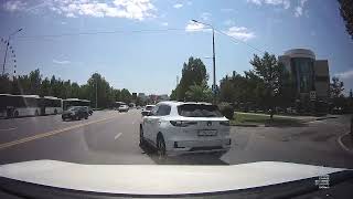 Тройное нарушение ПДД  в Астане
