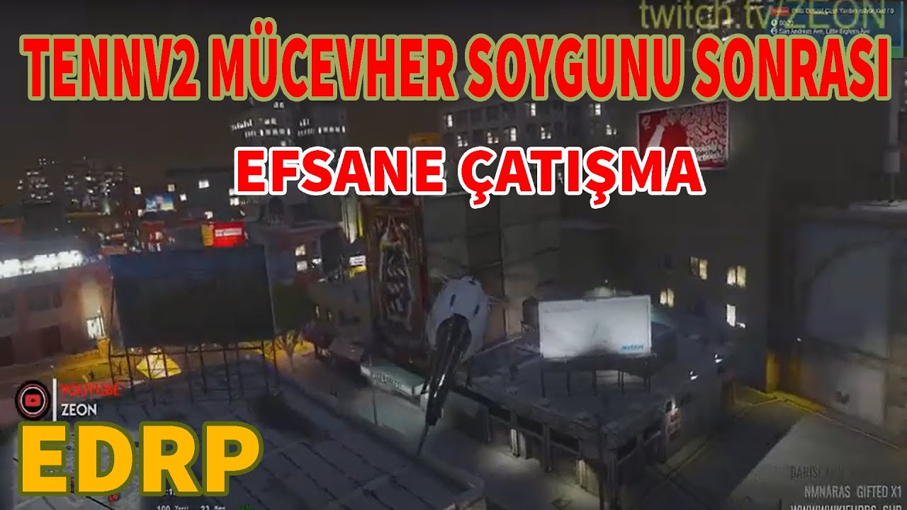#TENV2 Ekibi Mücevher Soygunu Sonrası Efsane Çatışma!!! EDRP