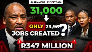 Sport, Arts & Culture | 25 Sep 2026 | 31,000 JOBS PROMISED — ONLY 23,969 CREATED MPs GRILL DEPT**
