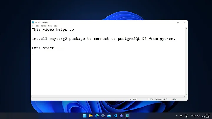 Psycopg2 Installation | Resolve PostgreSQL Psycopg2 Install Error on Windows