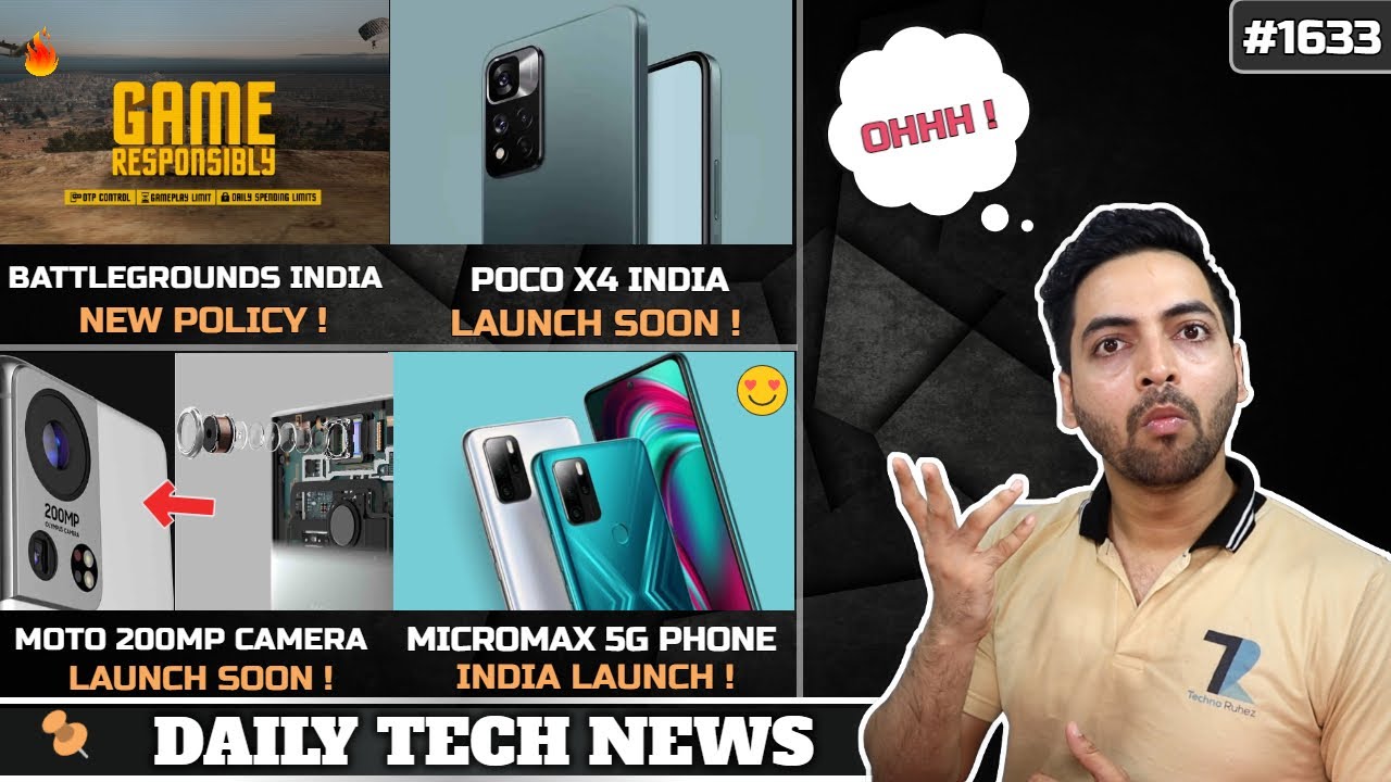 BGMI Restriction😮,Redmi Note 11 4G,OPPO-Oneplus Merge India,POCO X4 India😍,Micromax 5G Phone Launch