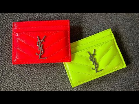 ysl card holder neon