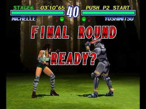 Tekken 2 ( PS1 ) - Michelle - Arcade Mode - Arranged Music ( Jan 2, 2018 )
