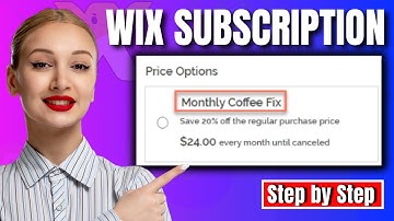 How to set up a subscription service on wix | Full Guide