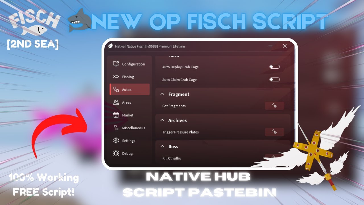 [2ND SEA🐋] Roblox FISCH Script | Native Hub - Auto Farm, Dupe Fish ...