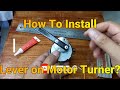 How to install Lever on 50Ktyz motor for swing type Egg Incubator