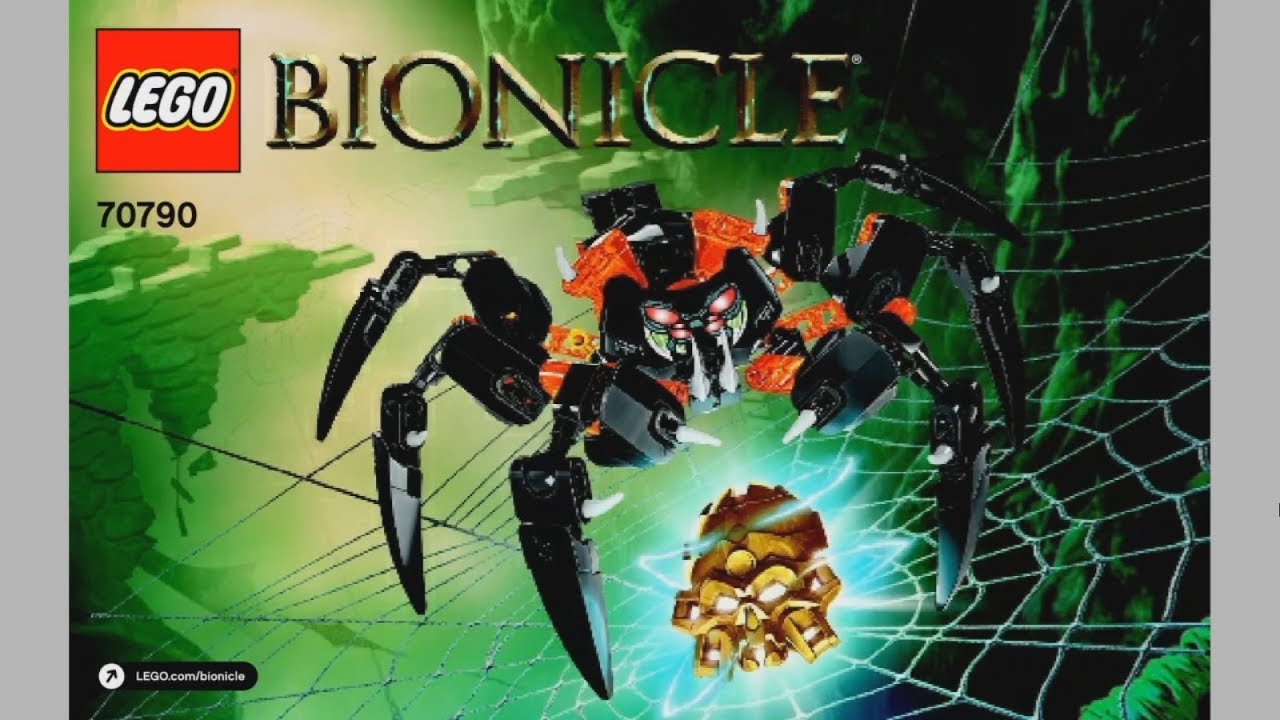 LEGO Bionicle 70790 Lord of Skull Spiders - instruction timelapse