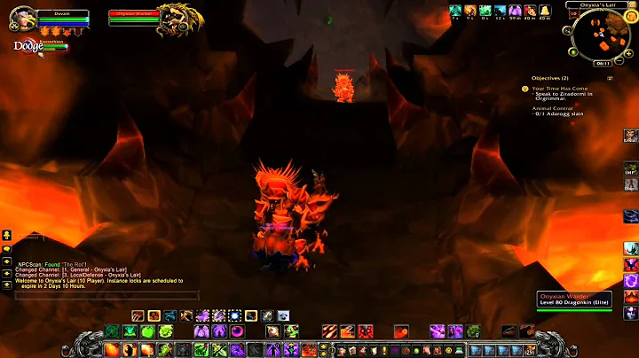 (WoW) Onyxia's Lair boss 10man mode solo (HD)