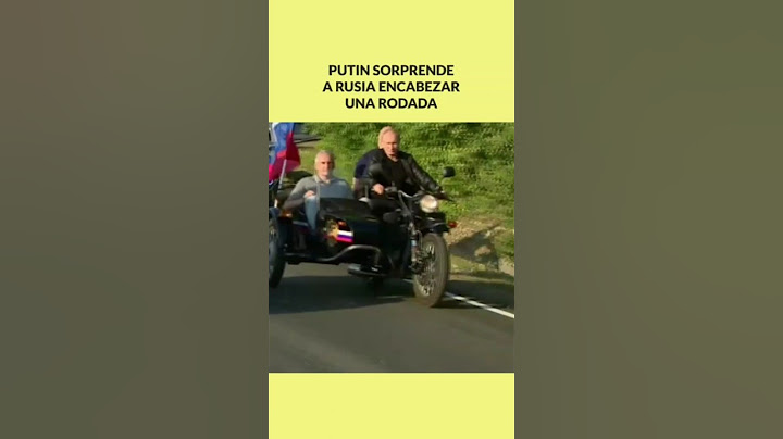 Putin no deja de sorprender al mundo: se sube a una moto y se convierte en la estrella#putin #rusia