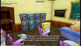 Kirbypost Spongebob Crashes Out At The Knight As Sandy Dies