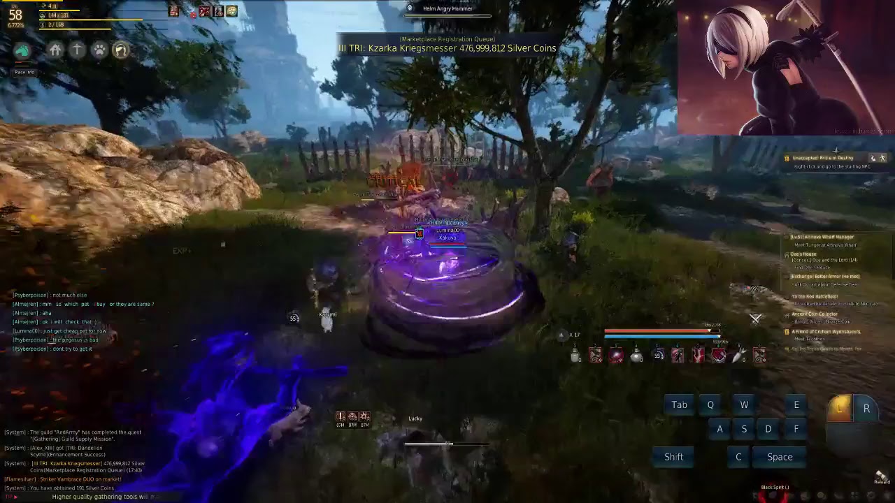 black desert_ NA!!! gear up and resource gathering/sorceress