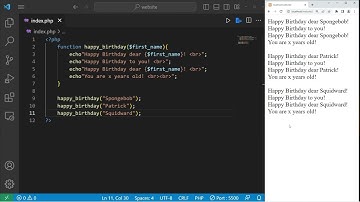 PHP functions explained