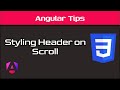 Animated header on scroll - Angular 18
