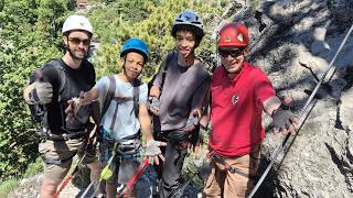 Klettersteig und Burgruine