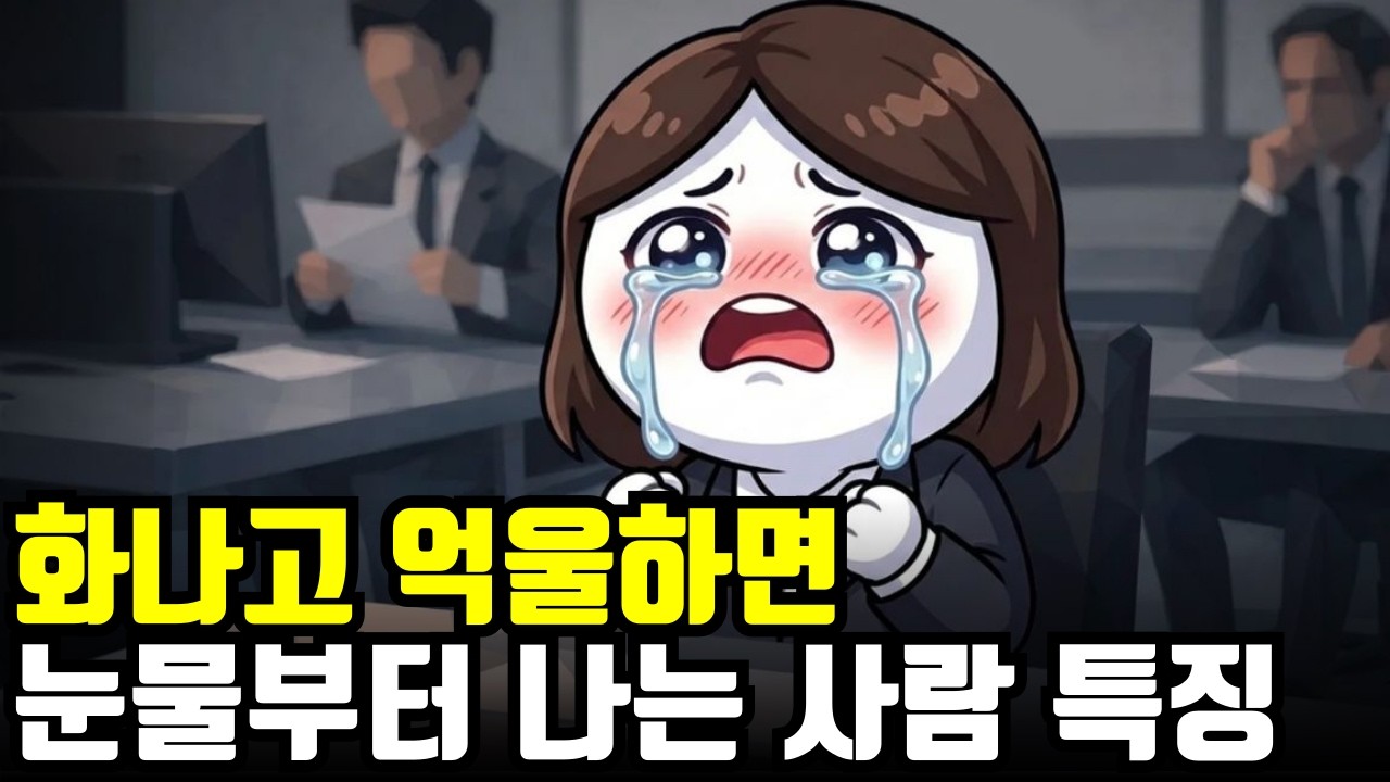 화나고 억울하면 눈물부터 나나요? 당신이 '정신력이 약해서'가 아닌 진짜 이유