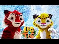LEO and TIG 🦁 🐯 Winter games ⛄ Episodes collection 💚 Moolt Kids Toons Happy Bear