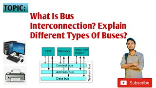 Lect 51 | What Is Bus Interconnection? Explain Different types Of Buses? #Computerbus #ics