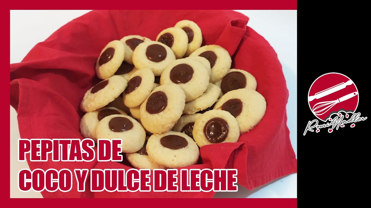 🥥 PEPITAS DE COCO Y DULCE DE LECHE | FACILISIMAS | 🌈 Recetas INFANTILES ⭐️