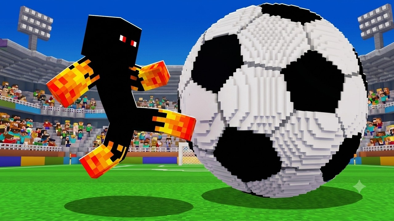 CRIEI O FUTEBOL dentro do Minecraft!
