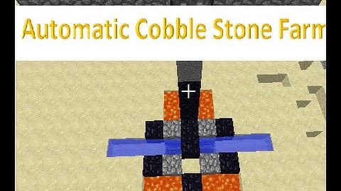 Minecraft  Automatic Cobble Stone Farm No Minning! 1.10.2