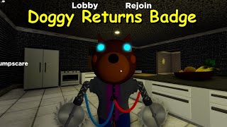 Doggy Returns Badges +Jumpscare  | Accurate Piggy RolePlay! (NEW LOBBY!)