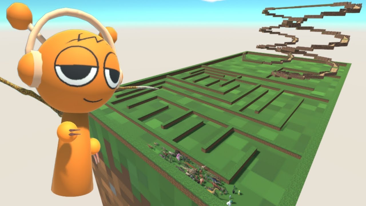 SPRUNKI OREN HUNTING ALL DINO ARBS LAST SURVIVOR - Animal Revolt Battle Simulator