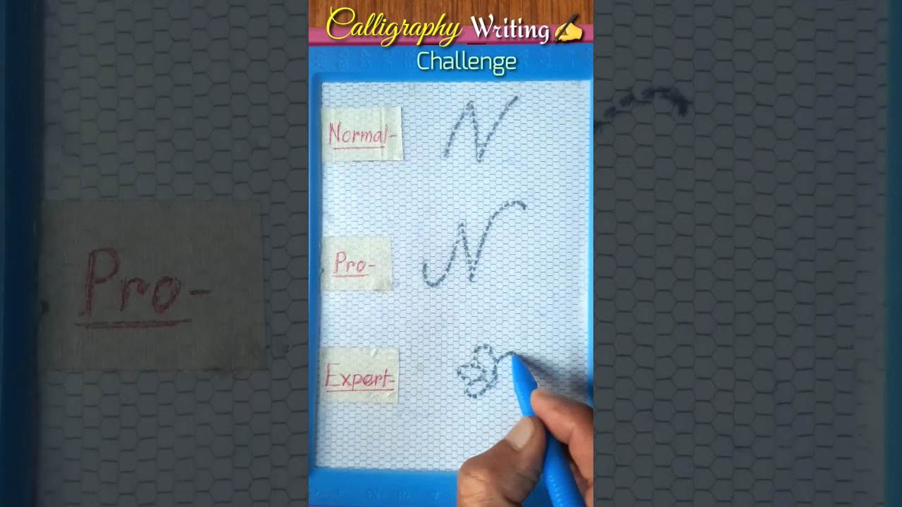 Calligraphy  Pro Vs Expert Challenge 