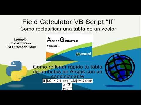 Tutorial Field Calculator VB Script If   Como reclasificar una tabla de un vector