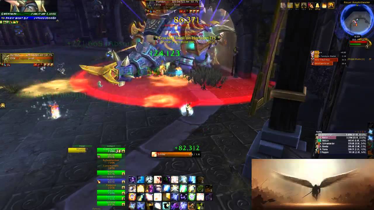 Gwenymph - Disc Priest PoV Solo Heal 10HM Horridon